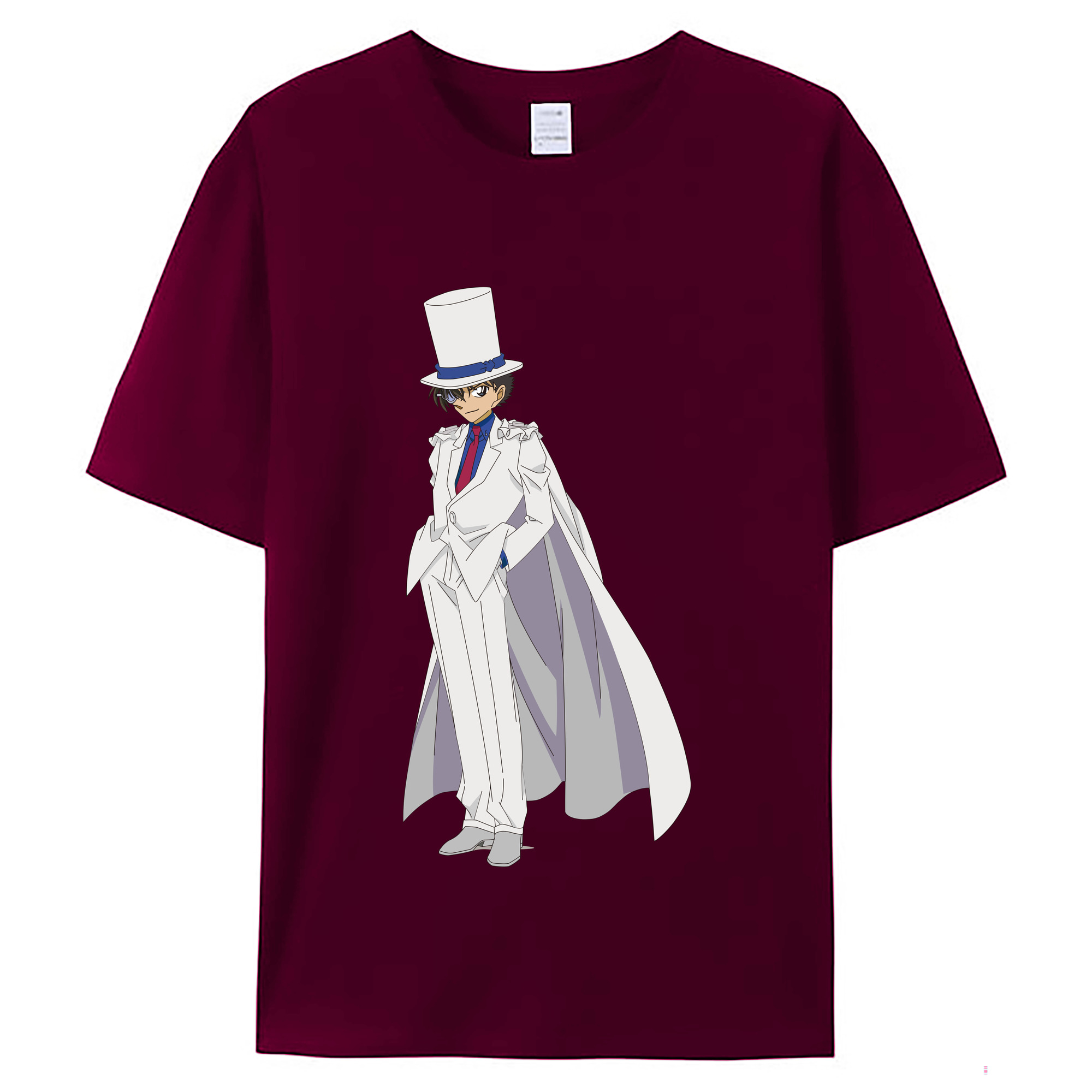 （画像用） 名探偵コナン くろば かいと Detective Conan Kuroba Kaito レディースカジュアルプリントTシャツ（綿100％）